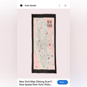 Kate Spade New York Map Oblong 🧣